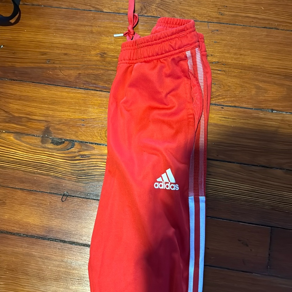 Adidas womans xs red trackpants